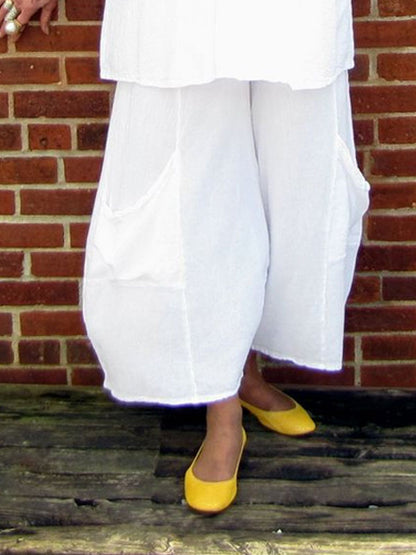 Solid Color Simple Pullover Women's Suit