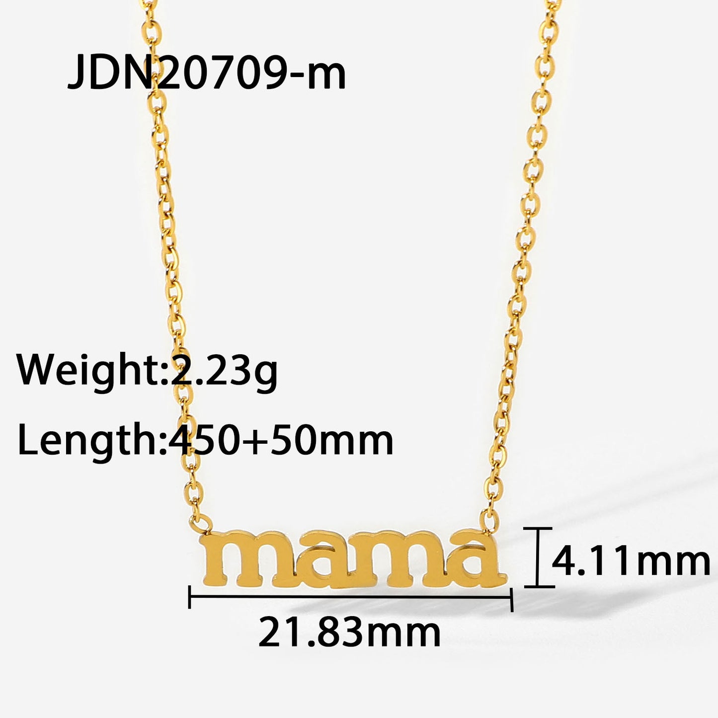 mama letter pendant