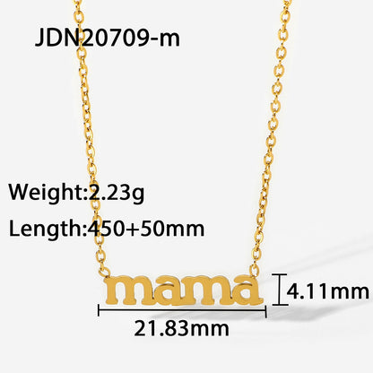 mama letter pendant