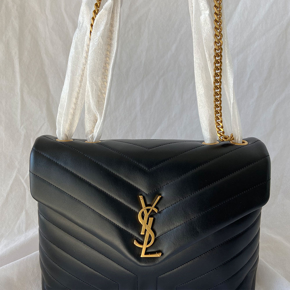 Saint Laurent black medium Loulou bag