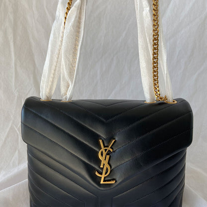 Saint Laurent black medium Loulou bag