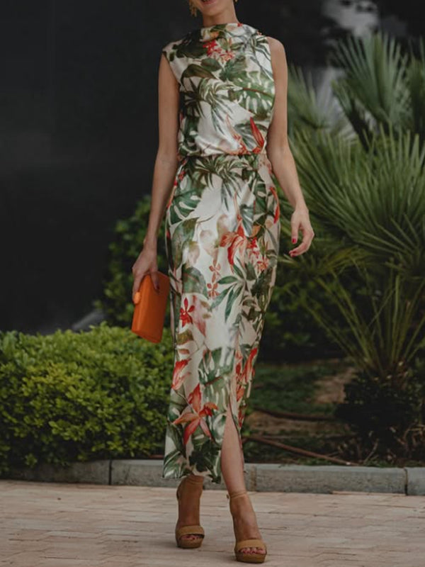 Emperament Chiffon Elegant Flowers Women's Dress