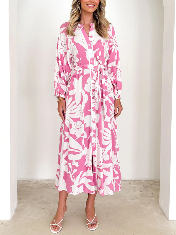 Loose Temperament Printed Ladies Dress