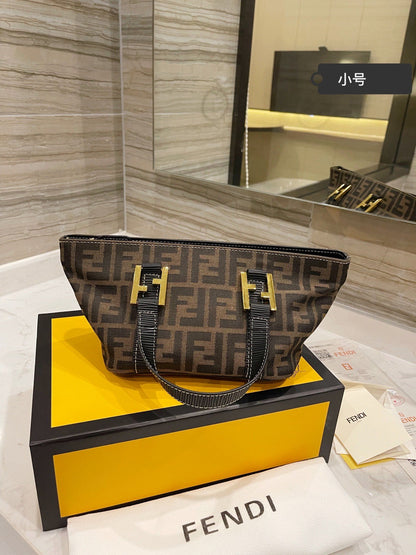 FENDI Zucca Canvas Hand Bag