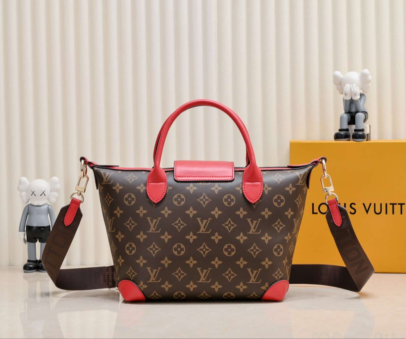 Louis Vuitton Monogram Canvas Flandrin Red Bag