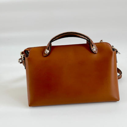 Fendi Tan By The Way Mini Bag With Logo