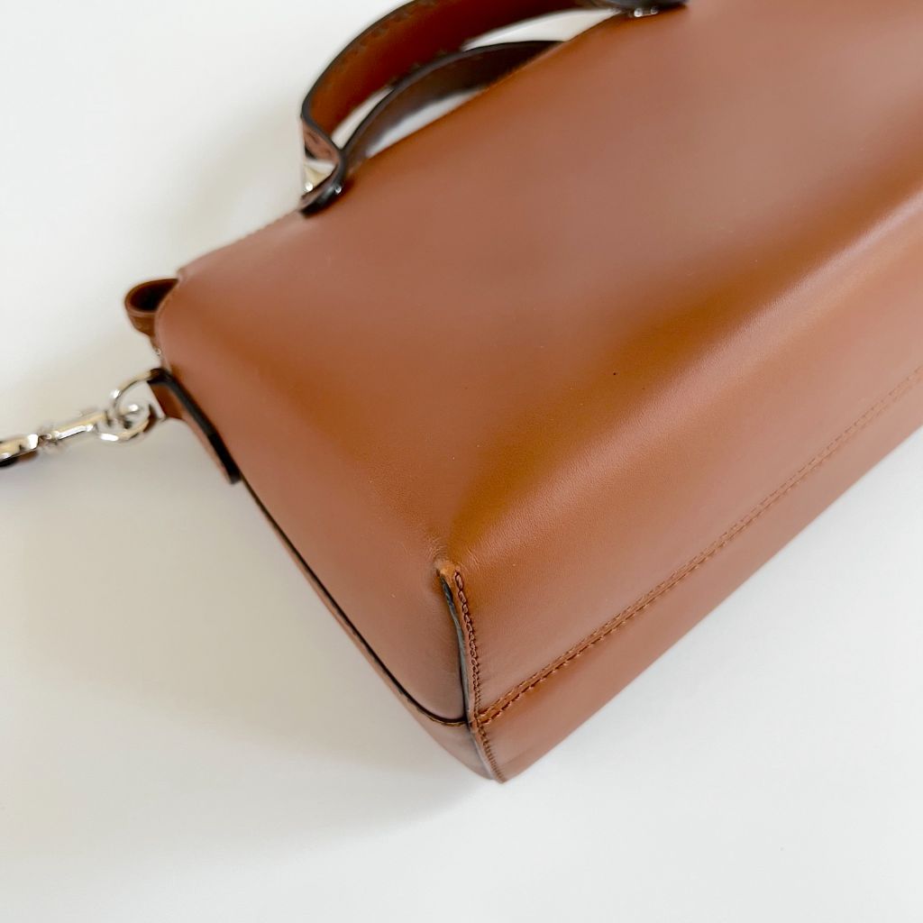 Fendi Tan By The Way Mini Bag With Logo