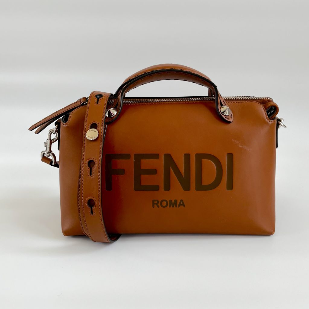 Fendi Tan By The Way Mini Bag With Logo