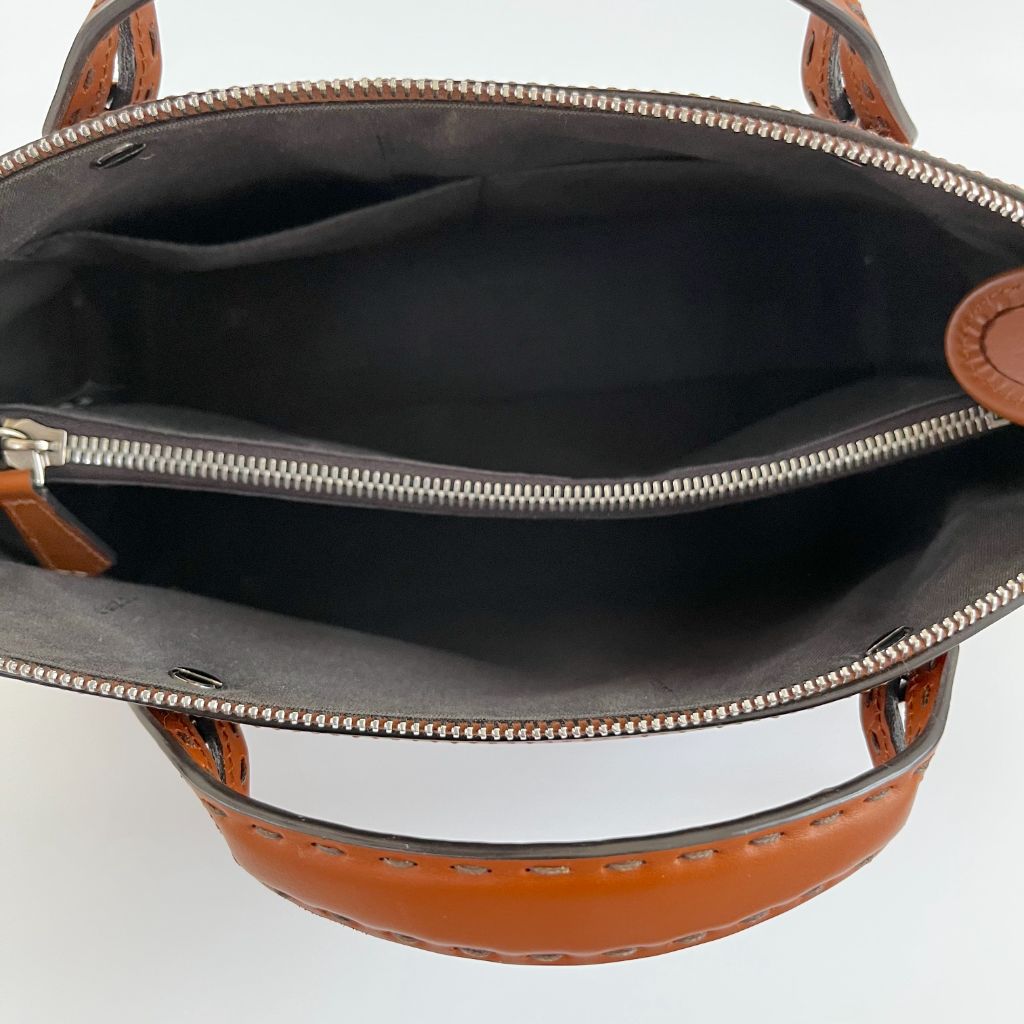 Fendi Tan By The Way Mini Bag With Logo