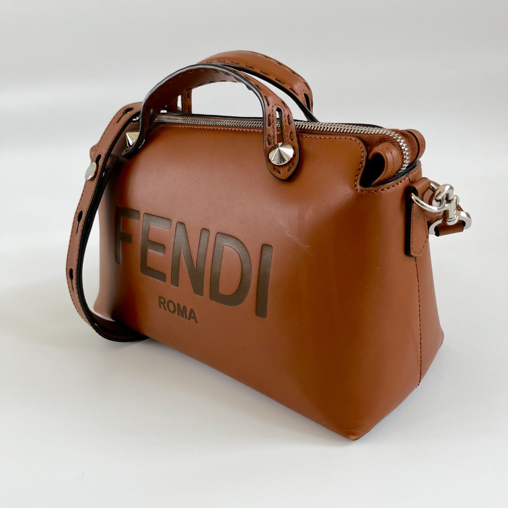 Fendi Tan By The Way Mini Bag With Logo
