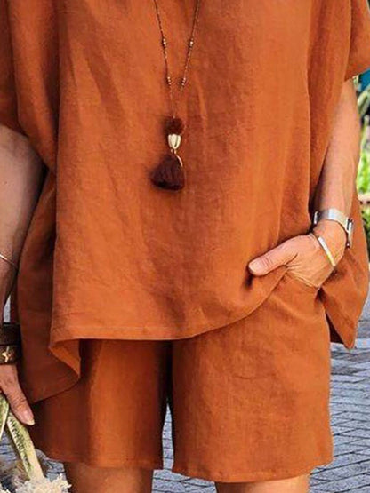 Ladies Casual Linen Suit