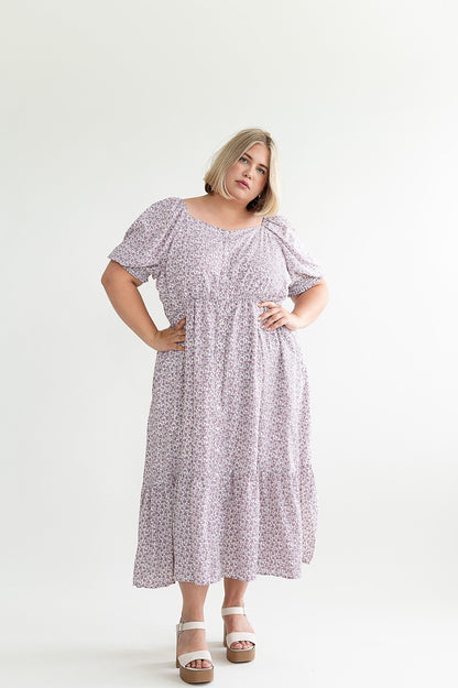 loveedsTM-Lavender Haze Floral Dress