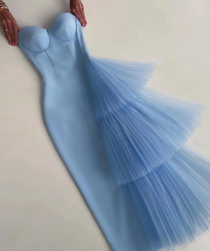 White evening dress Sexy Prom Dress   fg2873