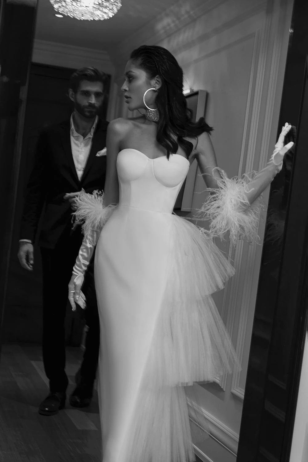 White evening dress Sexy Prom Dress   fg2873