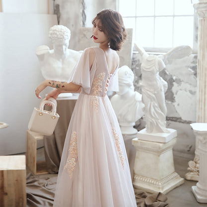 Cute lace tulle short prom dress, homecoming dress  8034