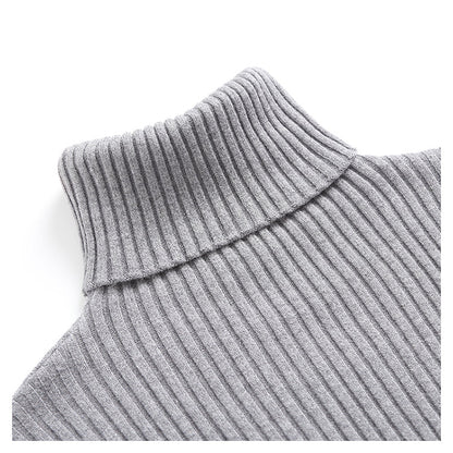 Simple solid color elastic slim fitting sweater bottomed shirt  7718