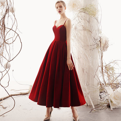 Burgundy sweetheart neck short prom dress, evening dress  8017