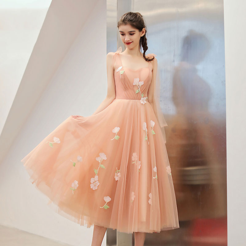 Cute sweetheart neck tulle short prom dress, homecoming dress  8052