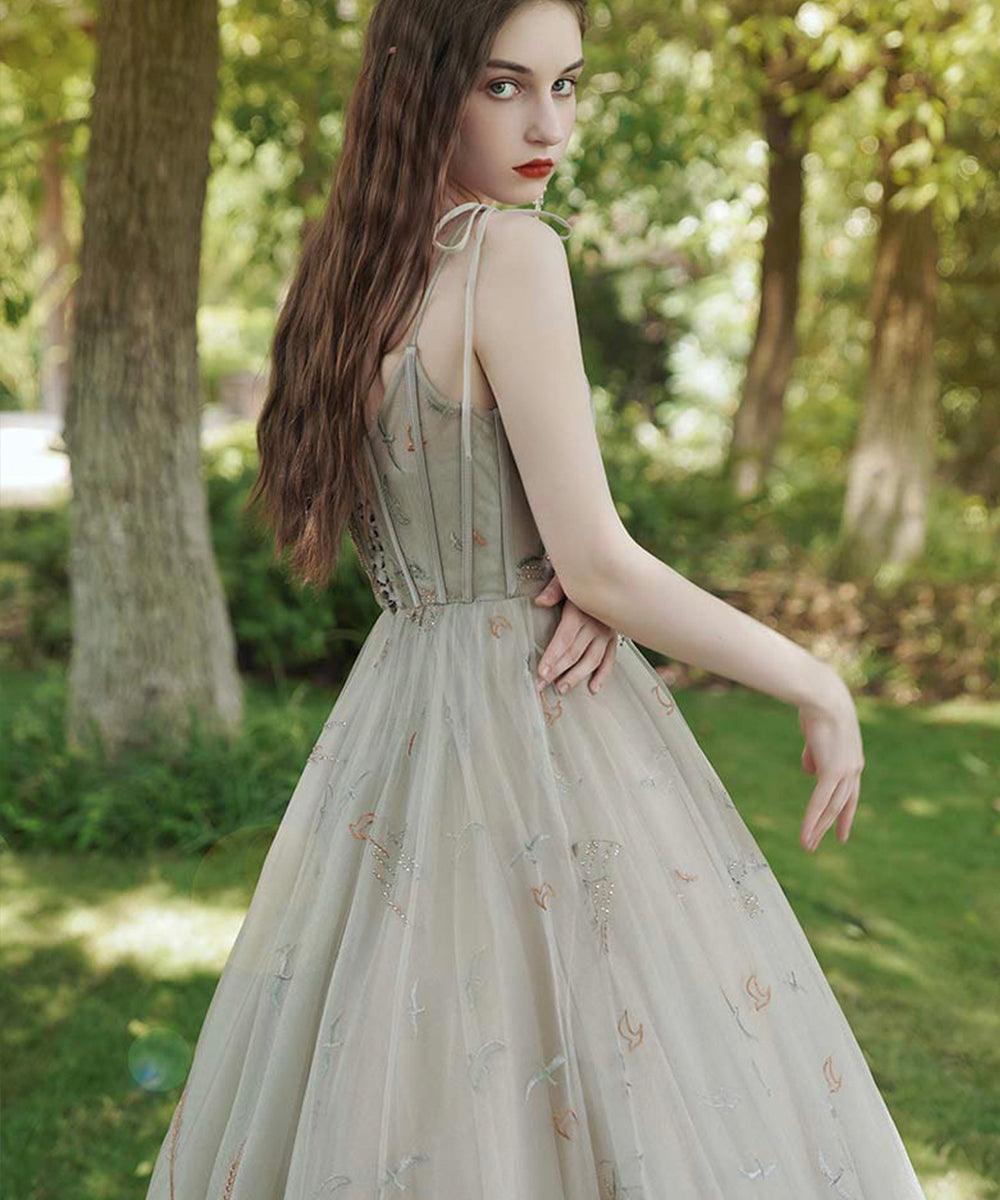 Stylish tulle long prom dress evening dress  8514