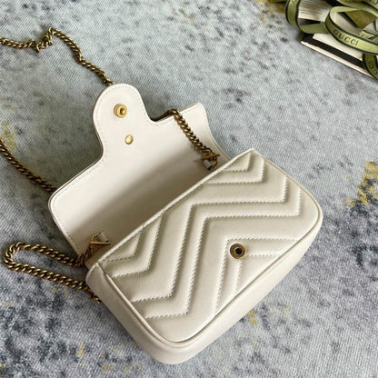 GUCCI Marmont matelasse leather super mini bag
