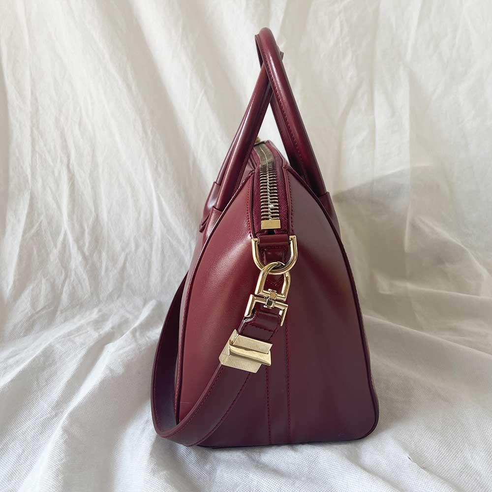 Givenchy Burgundy leather small Antigona bag