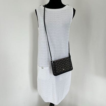 Goyard Black Goyardine Coated Canvas Plumet Crossbody Bag