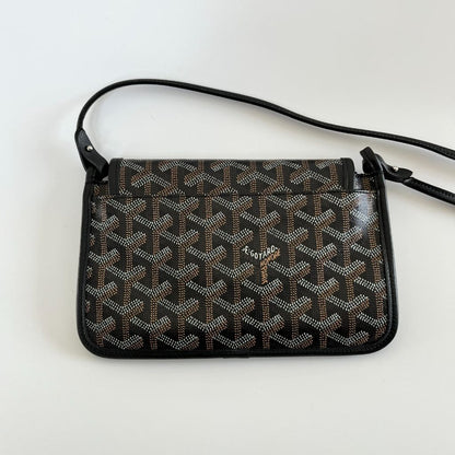 Goyard Black Goyardine Coated Canvas Plumet Crossbody Bag