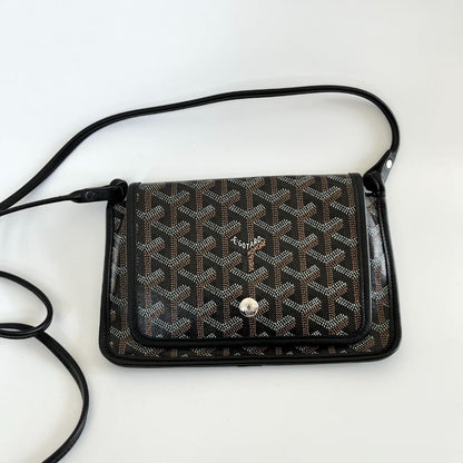 Goyard Black Goyardine Coated Canvas Plumet Crossbody Bag