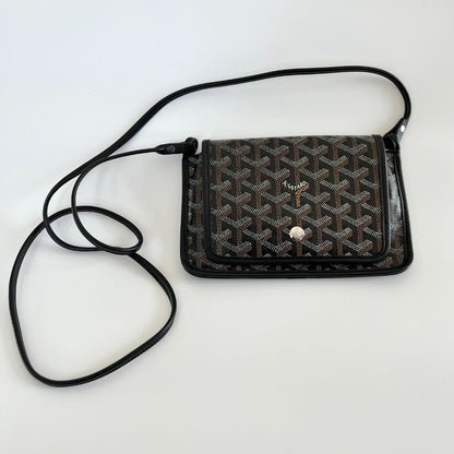 Goyard Black Goyardine Coated Canvas Plumet Crossbody Bag