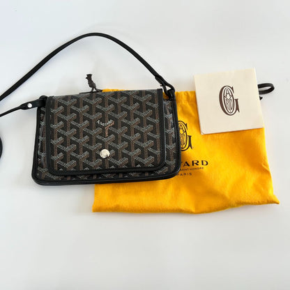 Goyard Black Goyardine Coated Canvas Plumet Crossbody Bag