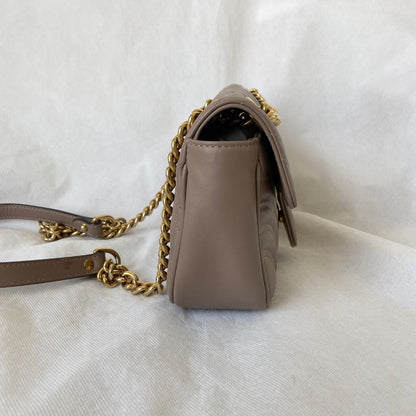 Gucci Beige GG Marmont Mini Matelasse shoulder bag