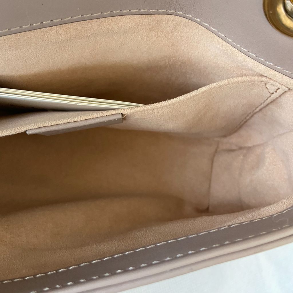 Gucci Beige GG Marmont Mini Matelasse shoulder bag