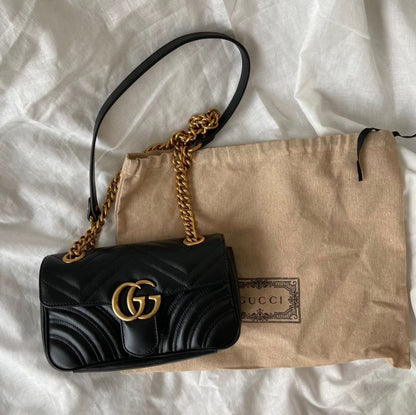 Gucci Black 2.0 Mini Marmont Bag