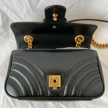 Gucci Black 2.0 Mini Marmont Bag