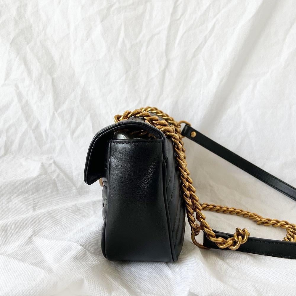 Gucci Black 2.0 Mini Marmont Bag