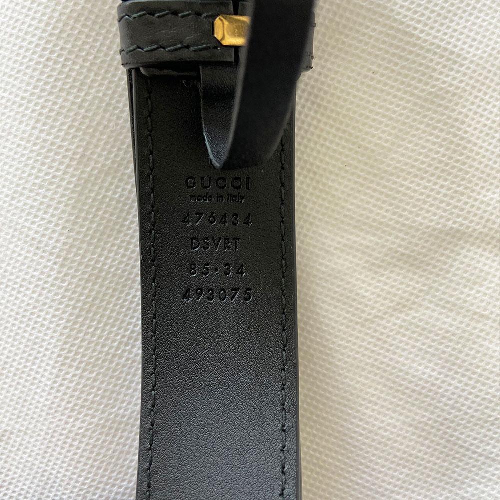 Gucci Black GG Marmont 2.0 Belt Bag