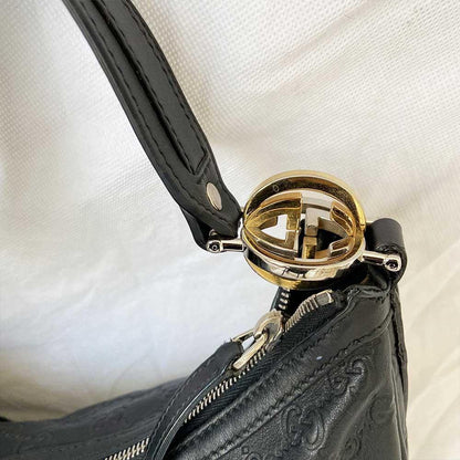Gucci Black Guccisima Shoulder Bag