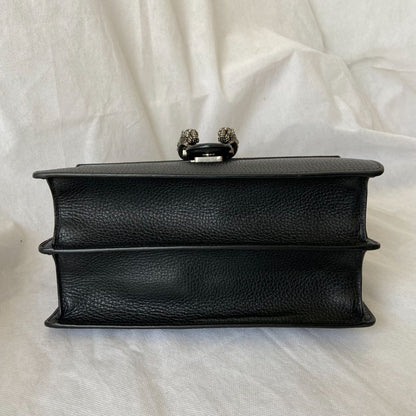 Gucci black Medium Dionysus bamboo top handle bag