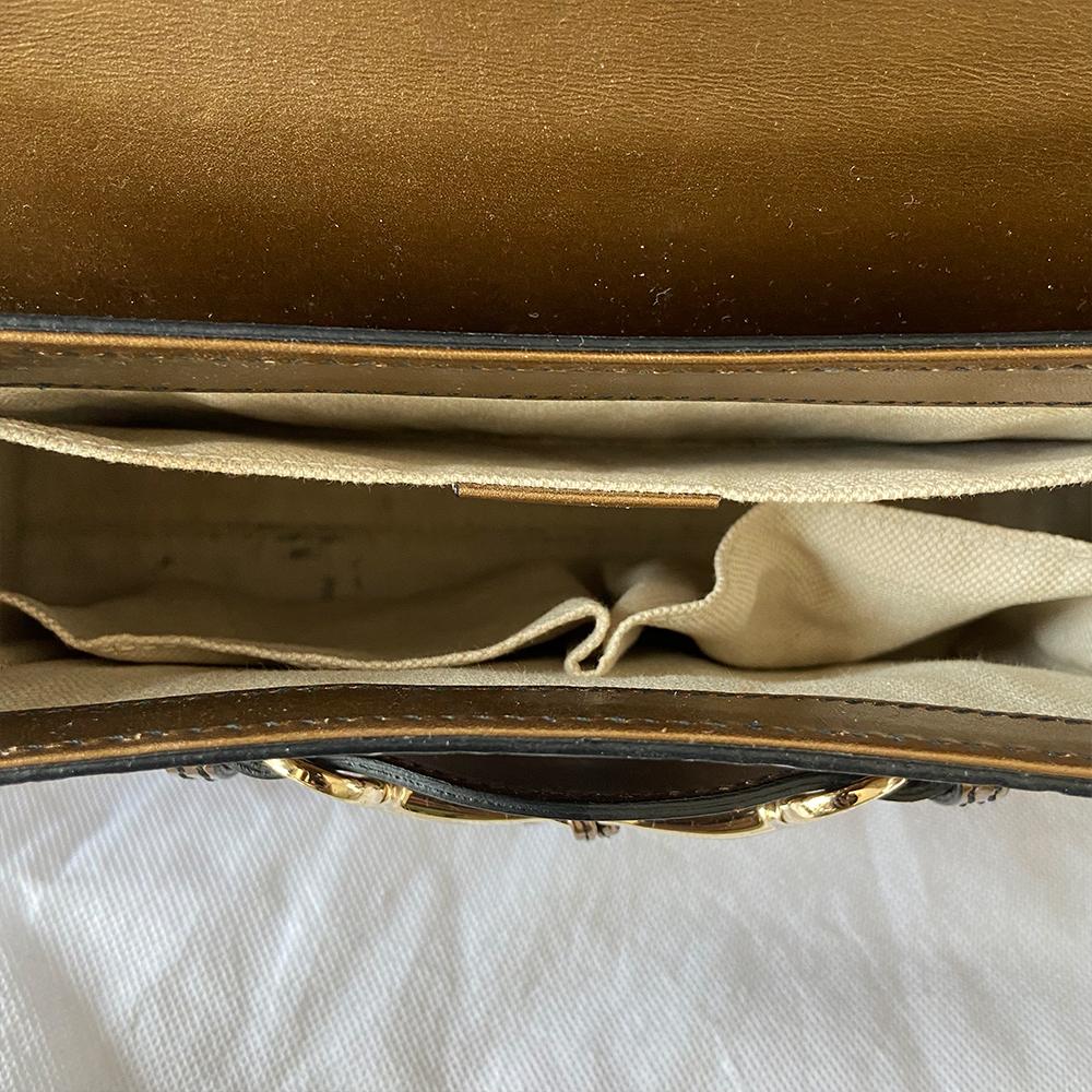 Gucci Emily Bronze Patent Leather Medium Bag