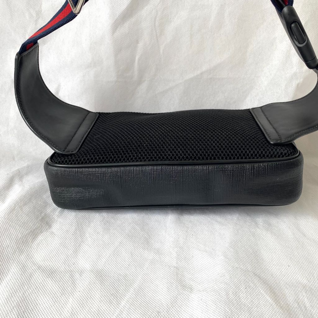 Gucci grey canvas Guccisima grey belt bag