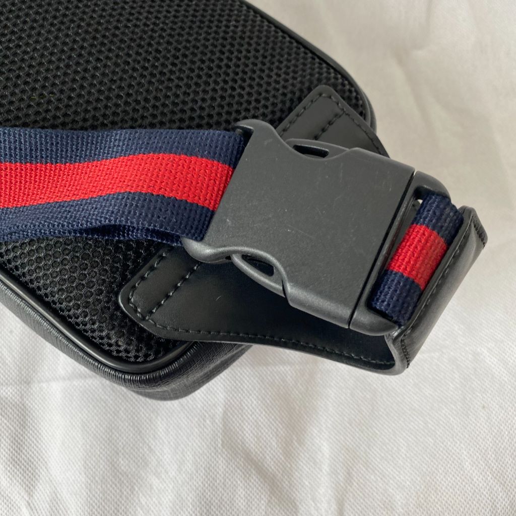 Gucci grey canvas Guccisima grey belt bag