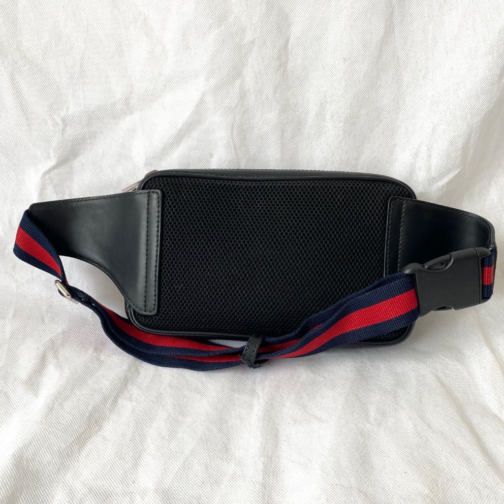 Gucci grey canvas Guccisima grey belt bag