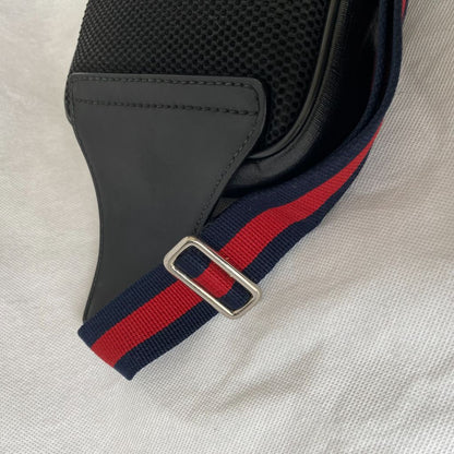 Gucci grey canvas Guccisima grey belt bag