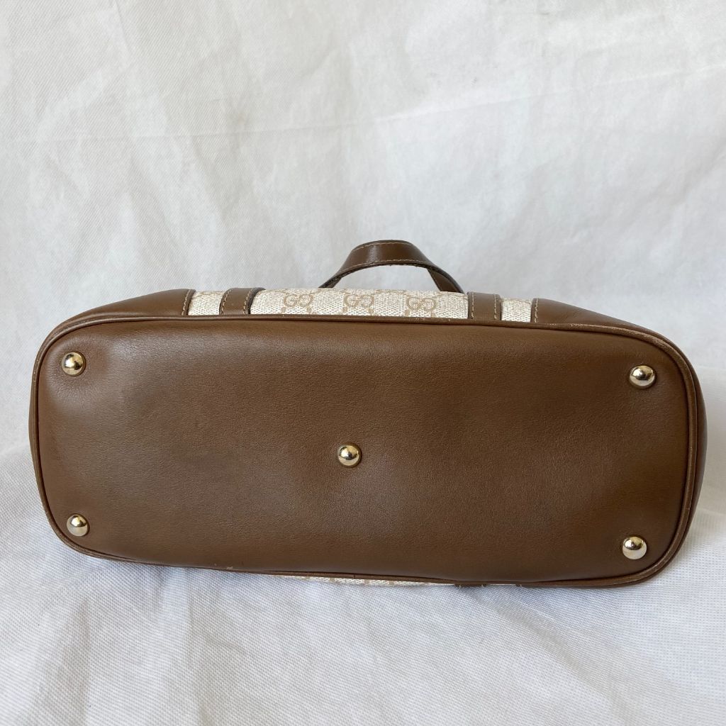 Gucci top handle bag GG coated canvas