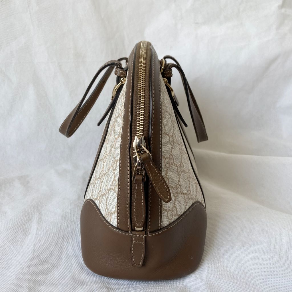 Gucci top handle bag GG coated canvas