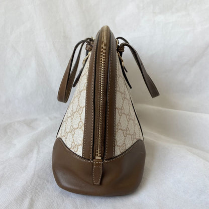 Gucci top handle bag GG coated canvas