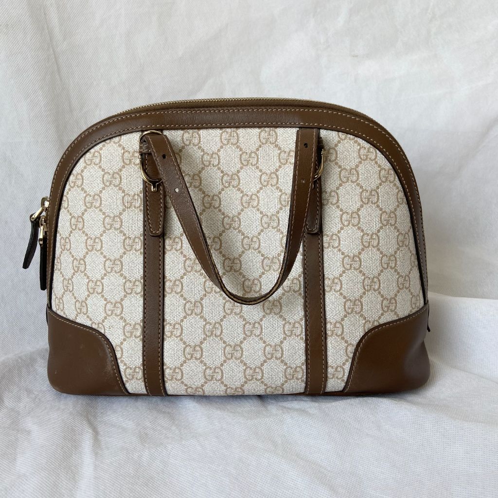 Gucci top handle bag GG coated canvas