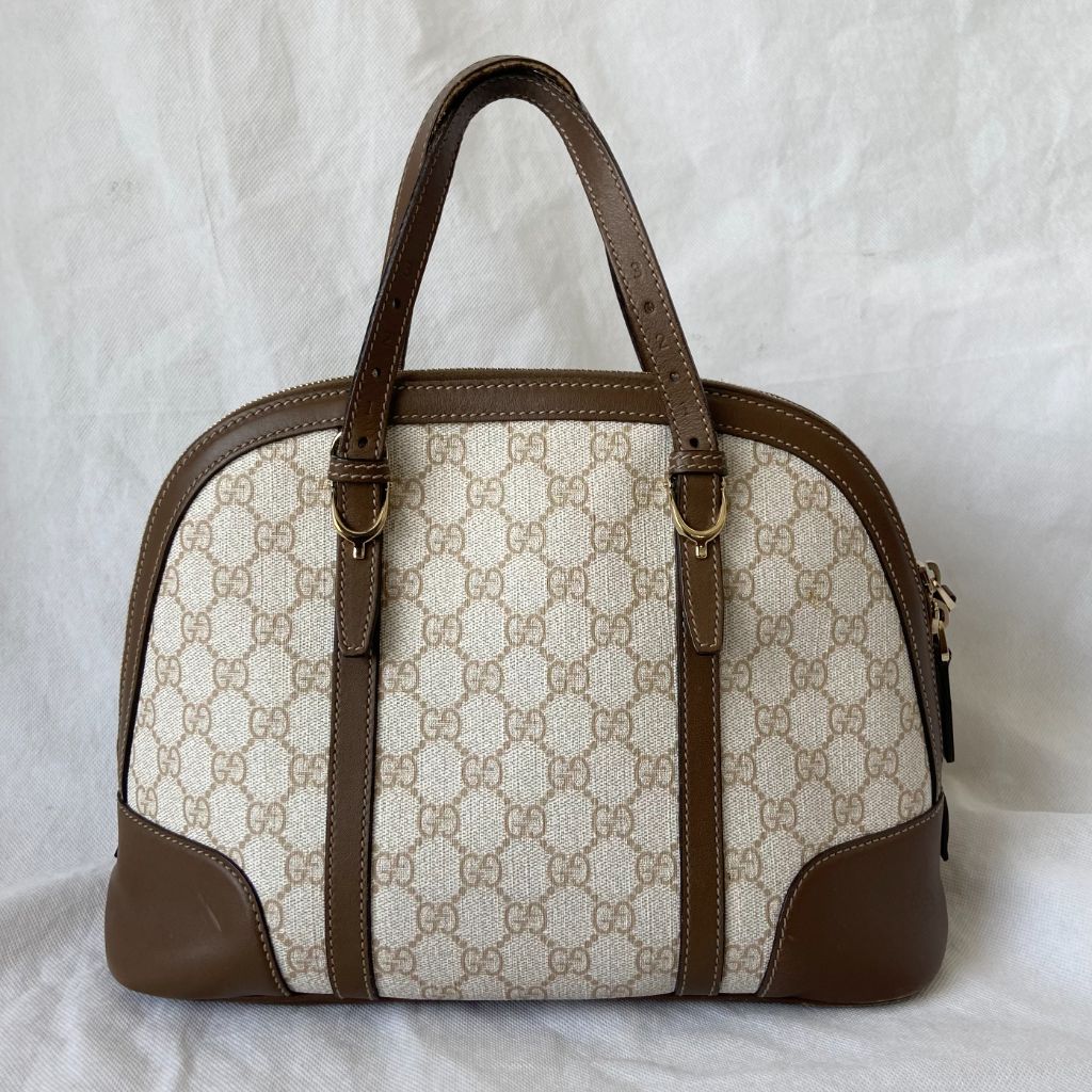 Gucci top handle bag GG coated canvas