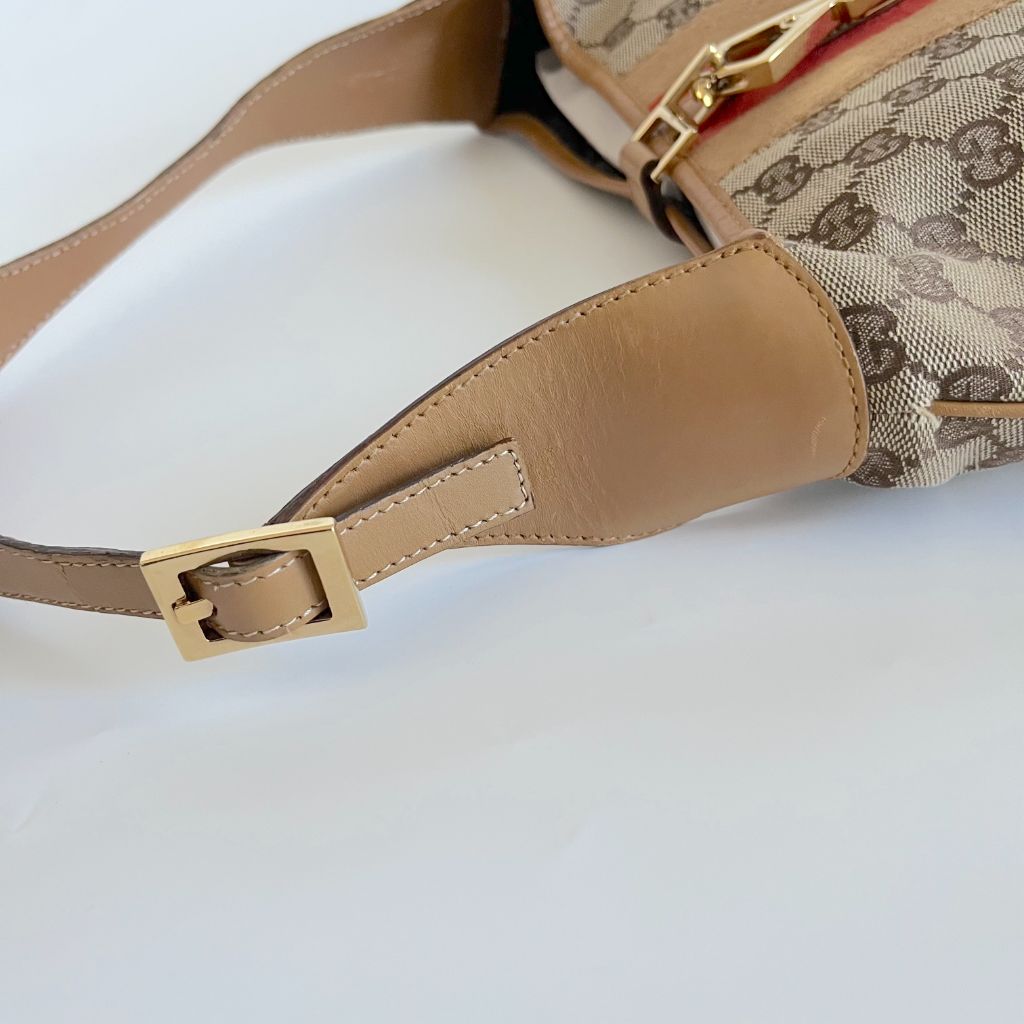 Gucci Web Jackie O Bouvier Hobo GG Bag