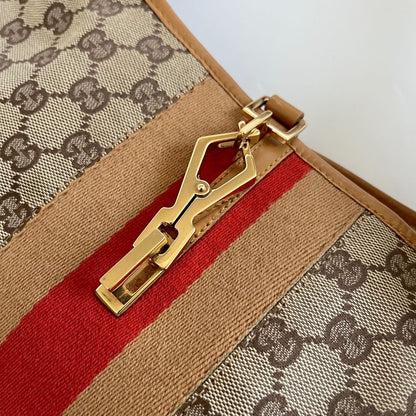 Gucci Web Jackie O Bouvier Hobo GG Bag